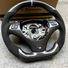 Load image into Gallery viewer, CZD auto parts for BMW 3 Series E90 E91 E92 E93 2006-2011 carbon fiber steering wheel with white stripe line