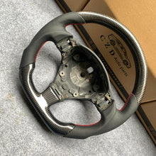 Load image into Gallery viewer, CZD Autoparts For Maserati Quattroporte 2003-2012 carbon fiber steering wheel gloss finish with perforated leather