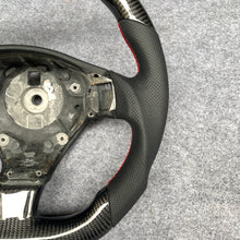 Load image into Gallery viewer, CZD auto parts carbon fiber steering wheel for Maserati Quattroporte 2005-2020 with red stitching