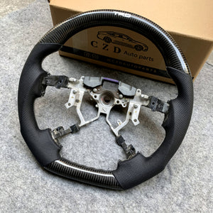 czd auto parts carbon fiber steering wheel for Tundra 2007-2013 with printing trd logo