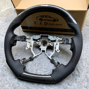 czd auto parts carbon fiber steering wheel for Tundra 2007-2013 with printing trd logo