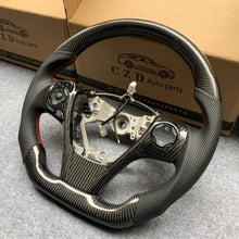 Load image into Gallery viewer, czd auto parts carbon fiber steering wheel for Toyota Camry with 3spoke 2012-2014 with gloss black carbon fiber