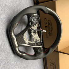 Load image into Gallery viewer, CZD For 2013/2014/2015/2016/2017 7th Toyota Gamry carbon fiber steering wheel with perforated leather sides