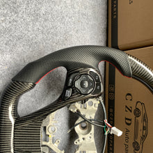 Load image into Gallery viewer, CZD For 2013/2014/2015/2016/2017 7th Toyota Gamry carbon fiber steering wheel with perforated leather sides