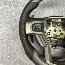 Load image into Gallery viewer, CZD Auto Parts carbon fiber steering wheel for Ford F-150 2015-2020 with matte forged carbon fiber