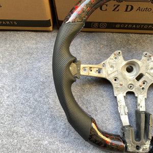 CZD Autoparts for BMW M5 F10 M6 F12 F13 carbon fiber steering wheel without center trim