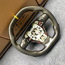 Load image into Gallery viewer, CZD autoparts for  Chevrolet Corvette C6 Z06 C6 2005-2013 carbon fiber steering wheel with yellow stripe line