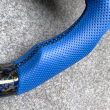 Load image into Gallery viewer, CZD auto parts for Ford SHELBY GT350 2015-2017 carbon fiber steering wheel with F1 style blue flakes