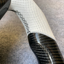 Load image into Gallery viewer, CZD auto parts for Jeep Wrangler 2011-2017 carbon fiber steering wheel with white perforated leather side