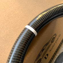 Load image into Gallery viewer, CZD auto parts for Jeep Wrangler 2011-2017 carbon fiber steering wheel with white perforated leather side