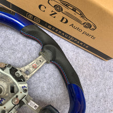 Load image into Gallery viewer, CZD Autoparts for BMW M1 M2 M3 M4 F80 F82 F83 carbon fiber steering wheel black perforated leather