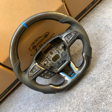 Load image into Gallery viewer, CZD auto parts for Ford EcoSport 2017-2021 carbon fiber steering wheel with blue RS logo