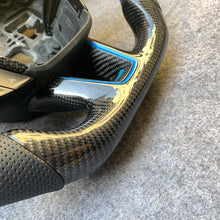Load image into Gallery viewer, CZD auto parts for Ford EcoSport 2017-2021 carbon fiber steering wheel with blue RS logo