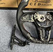 Load image into Gallery viewer, CZD auto parts for Nissan GTR R50 2017-2022 carbon fiber steering wheel with forged paddle shifter