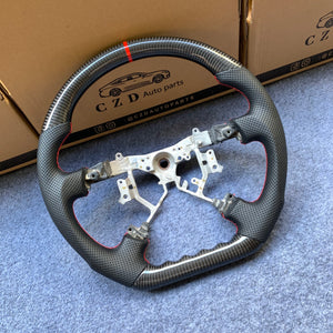 czd auto parts carbon fiber steering wheel for Tundra 2007-2013 with red stitch