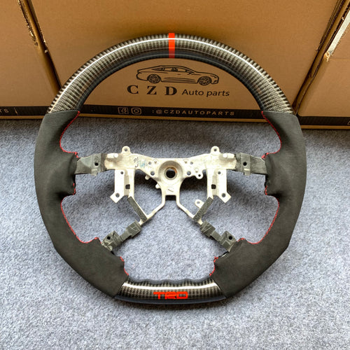 czd auto parts carbon fiber steering wheel for Tundra 2007-2013 with alcantara
