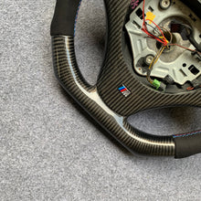 Load image into Gallery viewer, CZD auto parts for BMW M3 E90 E92 E93 2008-2013 carbon fiber steering wheel with red carbon thumb &amp; LED