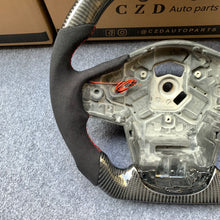 Load image into Gallery viewer, CZD auto parts for TOYOTA SUPRA A90 A91 MK5 2020-2021 carbon fiber steering wheel with black alcantara leather side &amp; LED