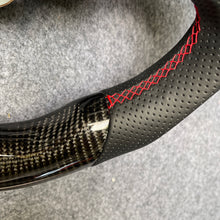 Load image into Gallery viewer, czd auto parts carbon fiber steering wheel for nissan z34 with round led