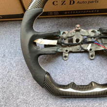 Load image into Gallery viewer, CZD auto parts JEEP WRANGLER JL GLADIATOR 2018+ carbon fiber steering wheel with perforated leather side