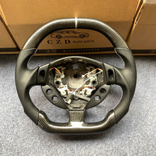 Load image into Gallery viewer, CZD auto parts for Maserati Quattroporte 2005-2020 carbon fiber steering wheel with flat top