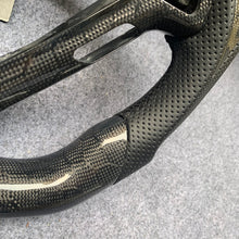 Load image into Gallery viewer, czd auto parts carbon fiber steering wheel for Infiniti G37 with black perforated leather