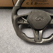 Load image into Gallery viewer, CZD autoparts forInfiniti Q60 2016-2018 carbon fiber steering wheel