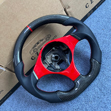 Load image into Gallery viewer, CZD auto parts for Mitsubishi Lancer Evolution Evo 8 VIII 2003-2005 carbon fiber steering wheel with piano red trim
