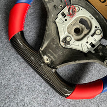 Load image into Gallery viewer, czd auto parts carbon fiber steering wheel for BMW E90 with thumb grips