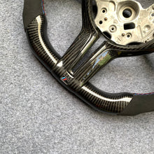 Load image into Gallery viewer, CZD auto parts for  BMW M2 F87 M3 F80 M4 F82 F83 M5 F10 M6 F06 F12 F13 X5 M F85 X6 M F86 carbon fiber steering wheel with bmw stripe line