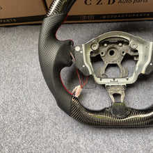 Load image into Gallery viewer, czd auto parts carbon fiber steering wheel for nissan z34 with round led