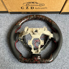 Load image into Gallery viewer, CZD auto parts for Nissan GTR R35 2009-2016 steering wheel with red flakes carbon &amp;LED top