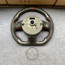 Load image into Gallery viewer, CZD auto parts for Audi R8 (42) 2010-2015 carbon fiber steering wheel with bottom logo