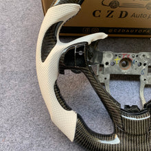 Load image into Gallery viewer, CZD autoparts for  Acura ZDX 2009-2012  carbon fiber steering wheel with white perforated leather side