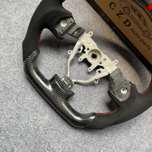 Load image into Gallery viewer, CZD auto parts for Impreza WRX (WRX STI) 2008-2014 carbon fiber steering wheel with alcantara leather side