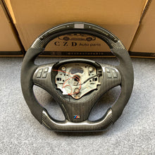 Load image into Gallery viewer, CZD auto parts for BMW M3 E90 E92 E93 2008-2013 carbon fiber steering wheel with alcantara leather &amp; LED