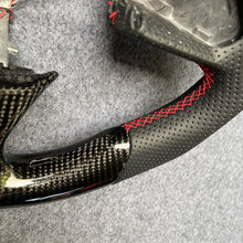 Load image into Gallery viewer, czd auto parts carbon fiber steering wheel for Infiniti Q50 with red stripe