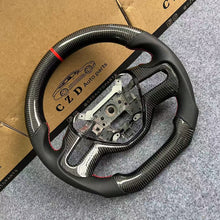 Load image into Gallery viewer, czd auto parts carbon fiber steering wheel for Honda civic 2006-2008 with black perforated leather