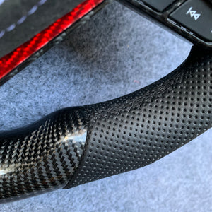 CZD Autoparts for Toyota Avalon 2018-2022 carbon fiber steering wheel black alcantara with airbag cover