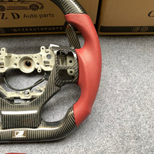 Load image into Gallery viewer, CZD auto parts carbon fiber steering wheel for Lexus RCF F sport with flat top flat bottom shape