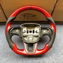 Load image into Gallery viewer, CZD Autoparts for Dodge (SRT) Challenger 2015-2021  carbon fiber steering wheel round top and flat bottom