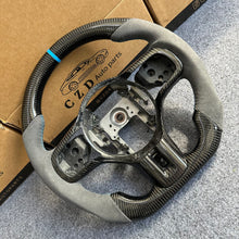 Load image into Gallery viewer, CZD auto parts for Mitsubishi Lancer Evolution Evo 10 carbon fiber steering wheel with grey alcantara