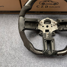 Load image into Gallery viewer, CZD autoparts for  Ford Mustang 2009-2014  carbon fiber steering wheel with alcantara leather side