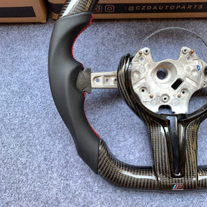 CZD Autoparts For BMW F83 M5 F10 M6 F06 F12 F13 carbon fiber steering wheel inner trim in gloss black