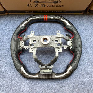 CZD Autoparts For Honda FK2 carbon fiber steering wheel SI badge bottom