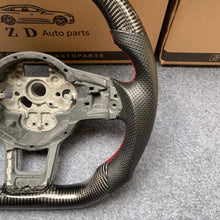 Load image into Gallery viewer, CZD auto parts for Volkswagen Golf 7 GTI Golf R MK7 VW Polo GTI Scirocco 2015 2016 carbon fiber steering wheel with red stitching