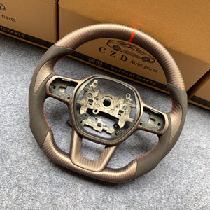 czd auto parts for honda 2022-2024 civic FL5 carbon fiber steering wheel matte carbon