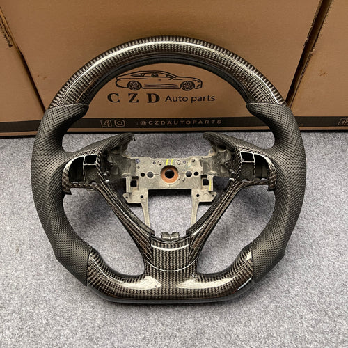 czd auto parts carbon fiber steering wheel for Acura TL/ILX with perforated leather