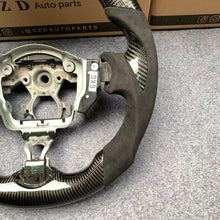 Load image into Gallery viewer, CZD autoparts for  Nissan 7th gen Maxima 2009-2014 carbon fiber steering wheel with alcamtara leather side