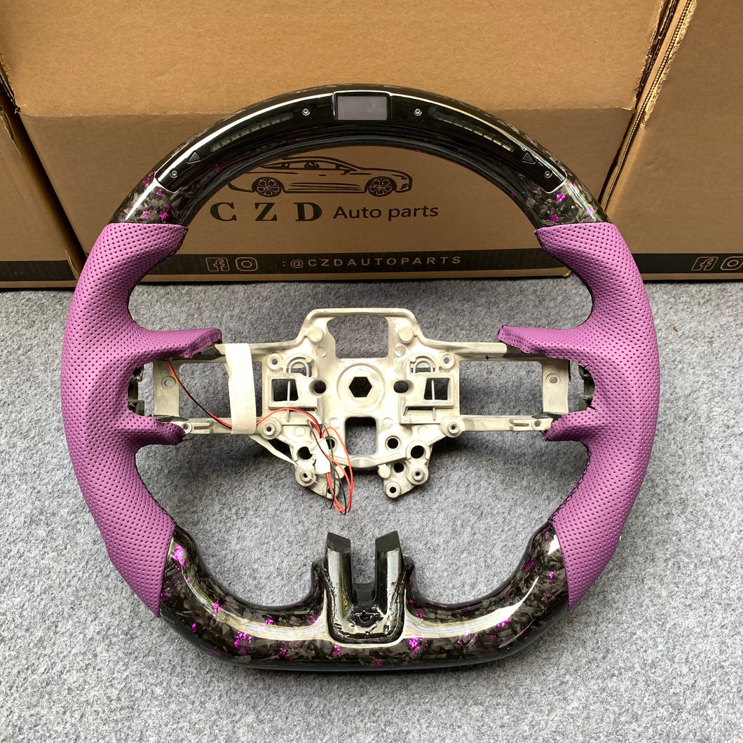 2018-2023 Ford Mustang/SHELBY GT350 LED at top carbon fiber steering wheel from czd